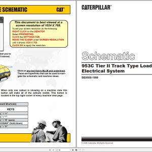 CAT Track Type Loader 953C Tier II Electrical Schematic (1)