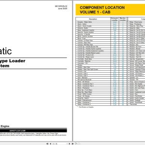 CAT Track Type Loader 973K Electrical Hydraulic Schematic (1)