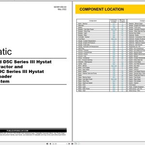 CAT Track Type Loader D3C to 933C III Electrical Schematic SENR1256 03 2022 (1)