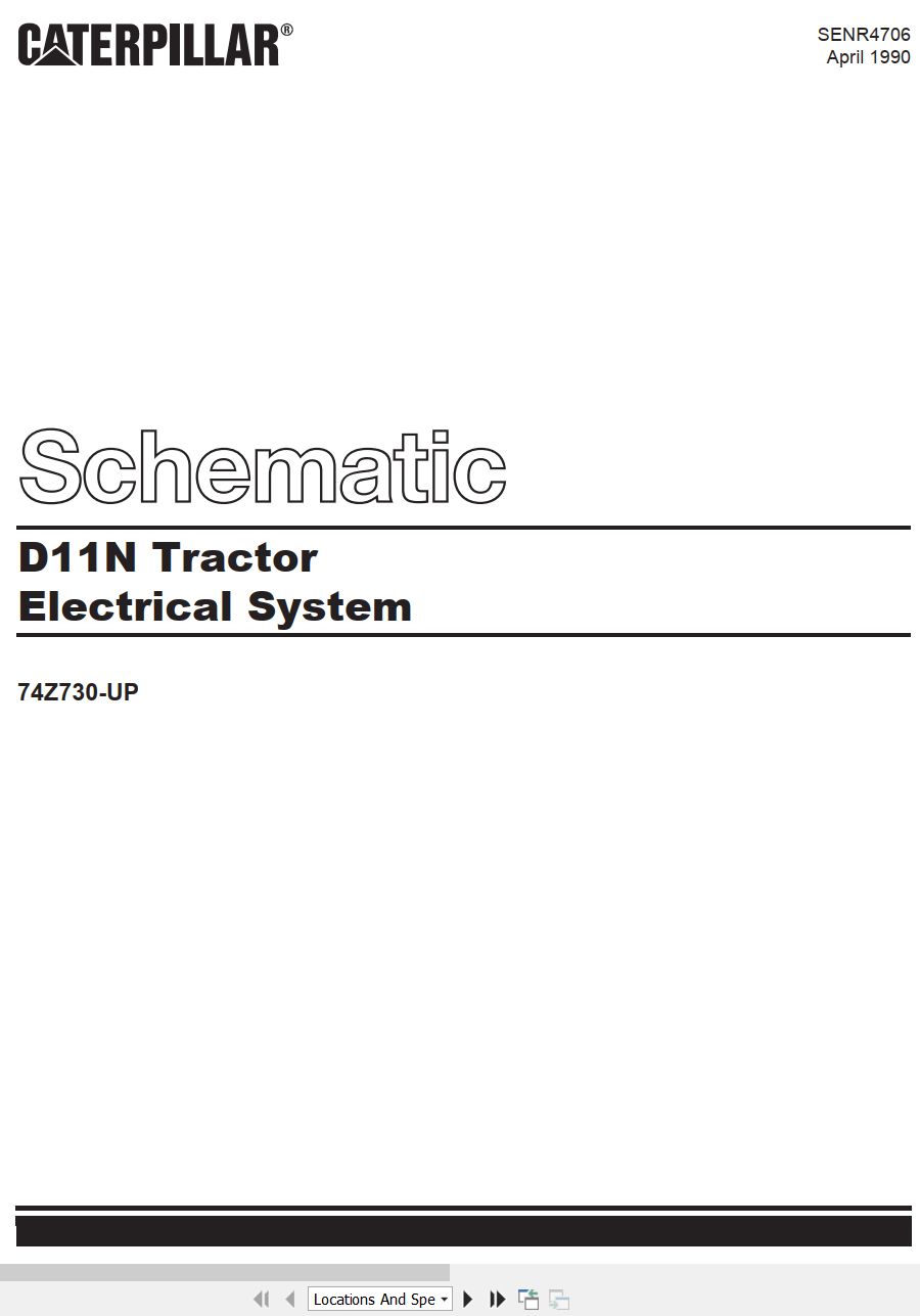 CAT Track Type Tractor D11N Electrical Schematic (1)