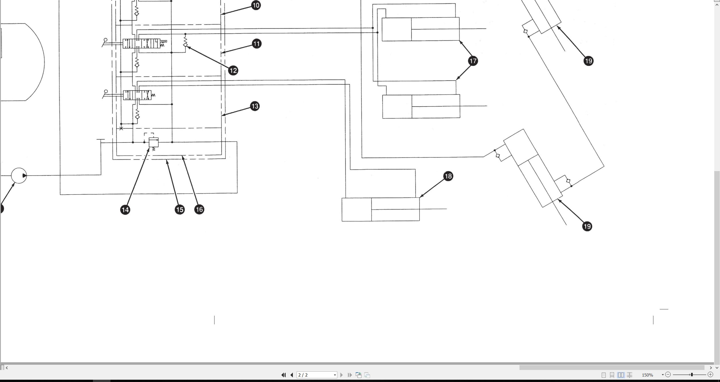 CAT Track Type Tractor D3C D4C D5C Hydraulic Schematic SENR5340 00 1994 (2)