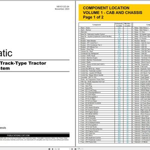 CAT Track Type Tractor D4 Electrical Hydraulic Schematic (1)