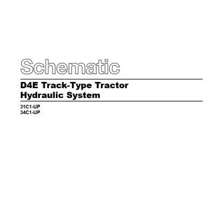 CAT Track Type Tractor D4E Hydraulic System Schematic SENR2853 00 1983 (1)