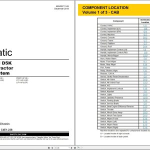 CAT Track Type Tractor D5K Electrical Hydraulic Schematic (1)