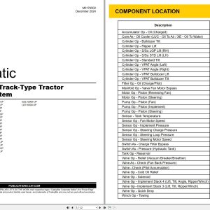 CAT Track Type Tractor D6 D6XE Hydraulic Schematic M0176502 00 2024 (1)