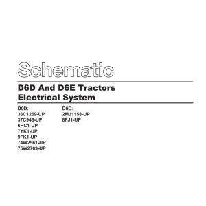 CAT Track Type Tractor D6D Electrical Hydraulic Schematic (1)