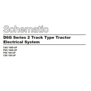 CAT Track Type Tractor D6G 2 Electrical Hydraulic Schematic (1)