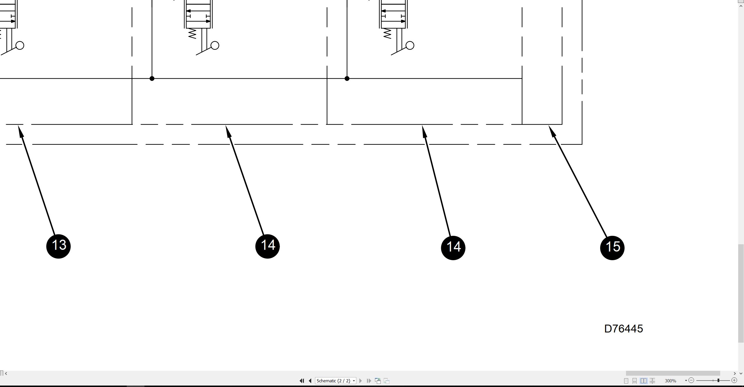 CAT Track Type Tractor D6G Electrical Hydraulic Schematic (3)