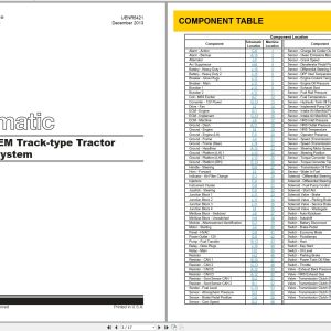 CAT Track Type Tractor D6N LGP OEM Electrical Hydraulic Schematic (1)
