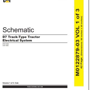 CAT Track Type Tractor D7 Electrical Hydraulic Schematic (1)