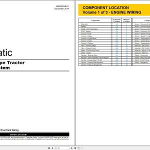 CAT Track Type Tractor D7R Electrical Hydraulic Schematic (1)