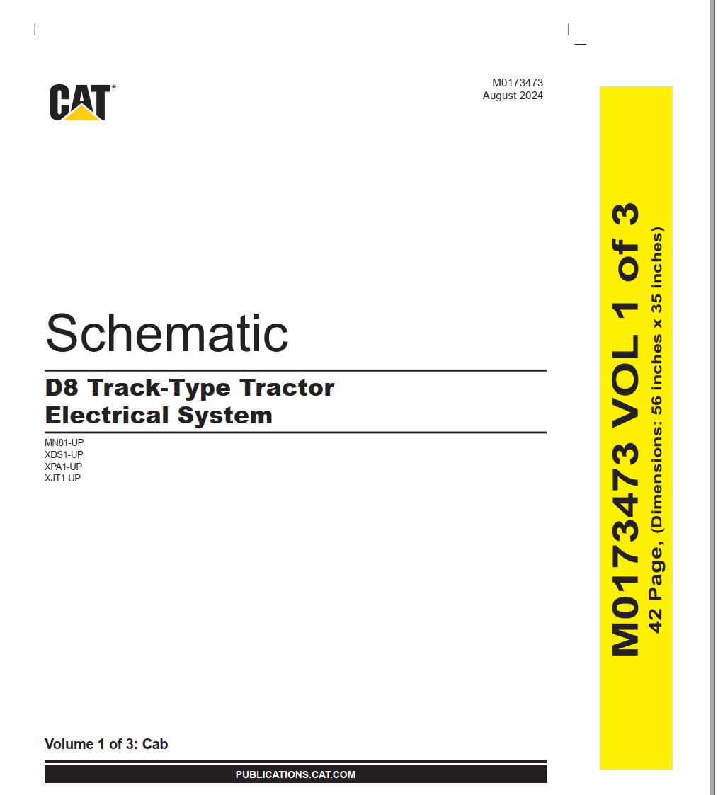 CAT Track Type Tractor D8 Electrical Hydraulic Schematic (1)