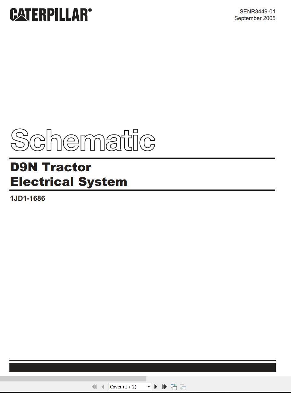 CAT Track Type Tractor D9N Electrical Schematic (1)