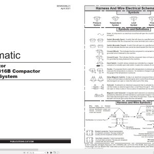 CAT Tractor Compactor 815B to 816B Electrical Schematic SENR2588 01 2021 (1)