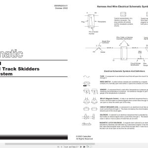 CAT Tractors D5H Electrical Schematic SENR5253 01 2002 (1)