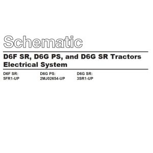 CAT Tractors D6F SR to D6G SR Electrical Schematic SENR8379 00 1996 (1)