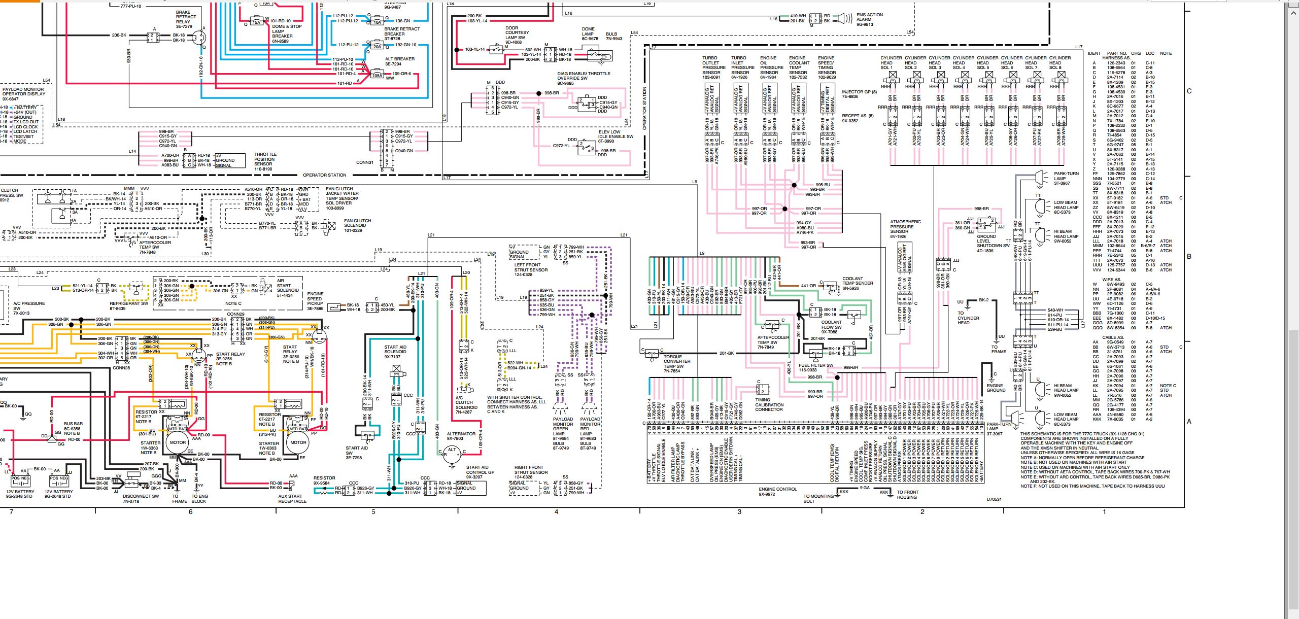 CAT Truck 776C Electrical Schematic SENR5617 01 1996 (2)