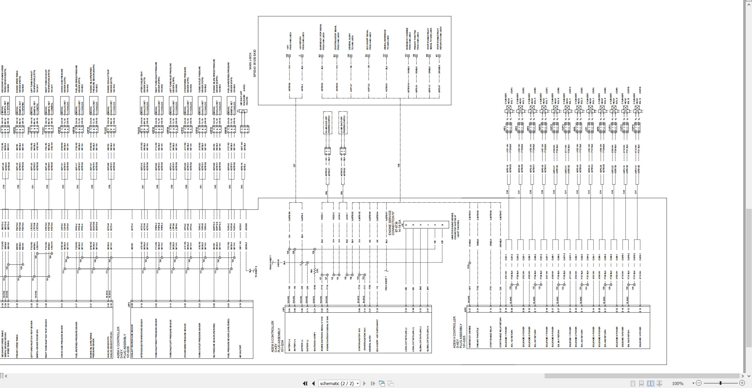 CAT Truck Mounted Pumper SPT343 Electrical Schematic RENR4973 00 2002 (2)