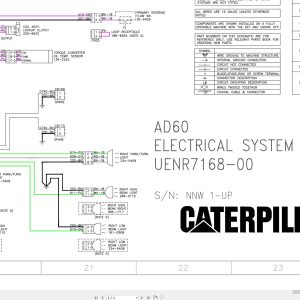 CAT Underground Articulated Truck AD60 UATs Electrical Schematic (1)