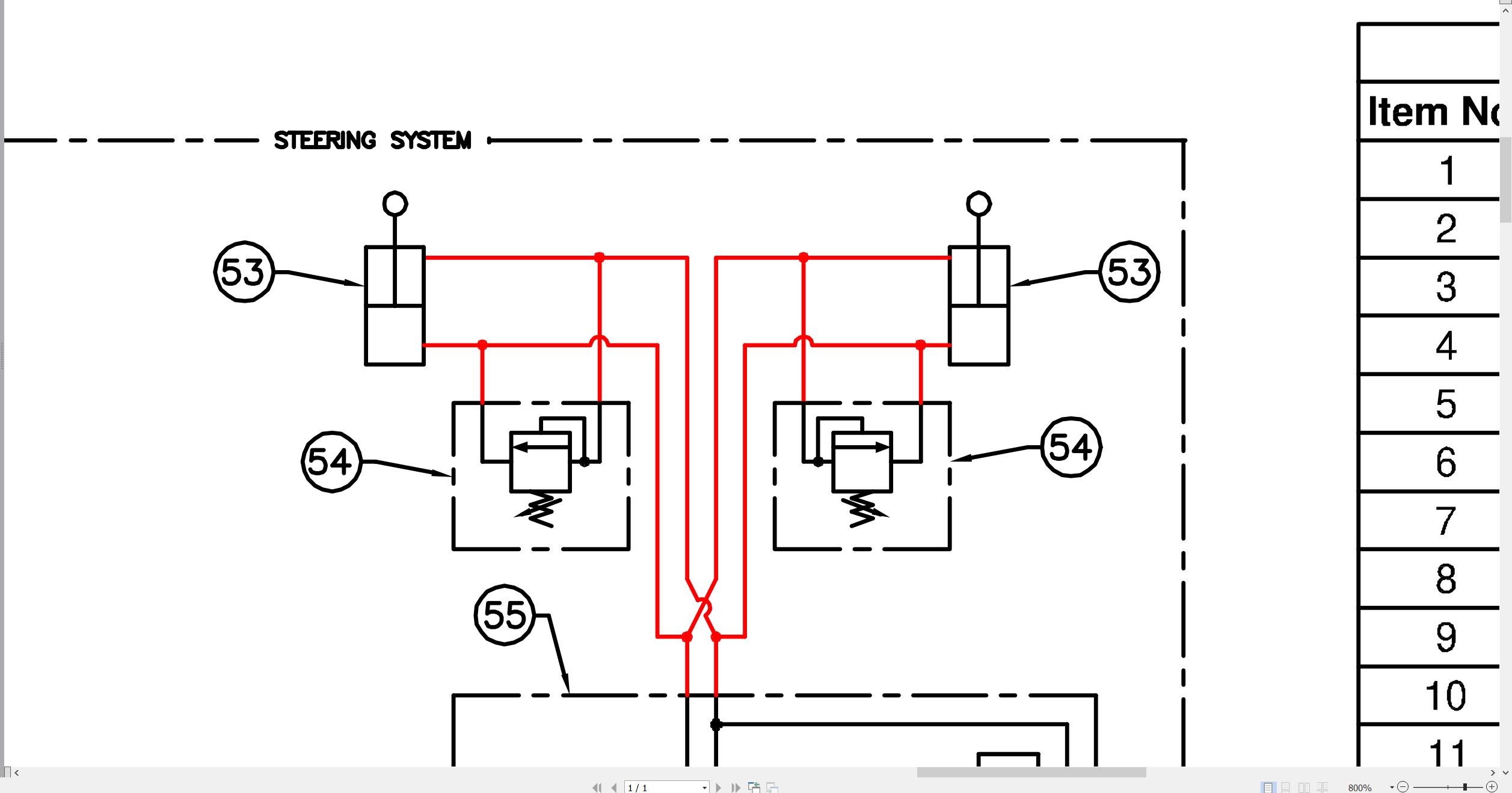 CAT Underground Articulated Truck AE40 II Hydraulic Schematic RENR4766 00 (2)