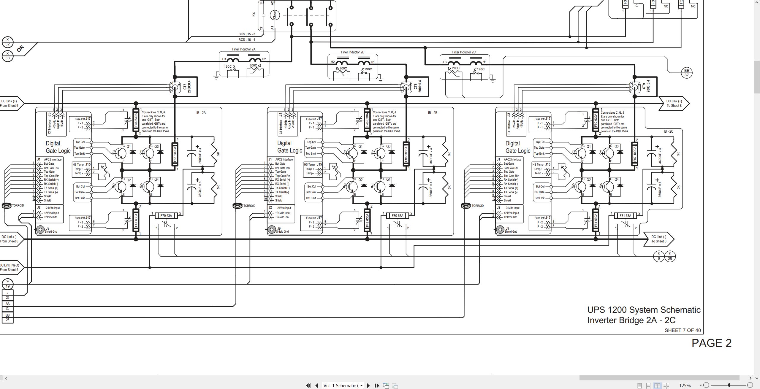 CAT Uninterruptible Power Supply UPS 1000 1200 Electrical Schematic RENR8029 01 2005 (2)