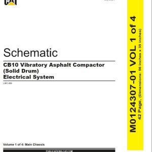 CAT Vibratory Asphalt Compactor CB10 Electrical Hydraulic Schematic (1)