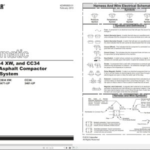CAT Vibratory Asphalt Compactor CB34 Electrical Hydraulic Schematic (1)