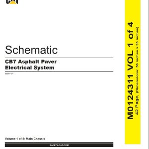 CAT Vibratory Asphalt Compactor CB7 Electrical Hydraulic Schematic (1)