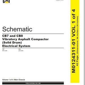 CAT Vibratory Asphalt Compactor CB8 Electrical Hydraulic Schematic (1)