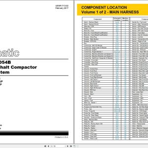 CAT Vibratory Asphalt Compactor CD44B Electrical Hydraulic Schematic (1)