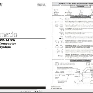 CAT Vibratory Compactor CB 14 Electrical Hydraulic Schematic (1)