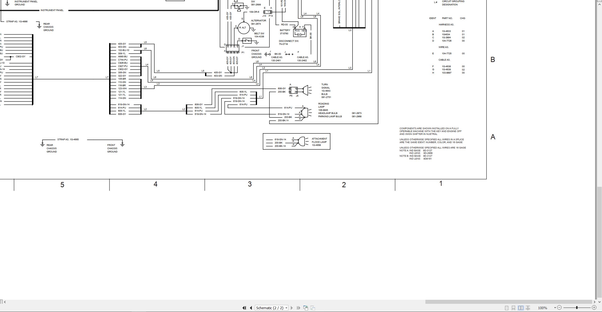 CAT Vibratory Compactor CB 214C Electrical Hydraulic Schematic (2)