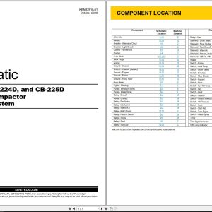 CAT Vibratory Compactor CB 214D Electrical Schematic (1)