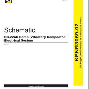 CAT Vibratory Compactor CB 224C Electrical Hydraulic Schematic (1)