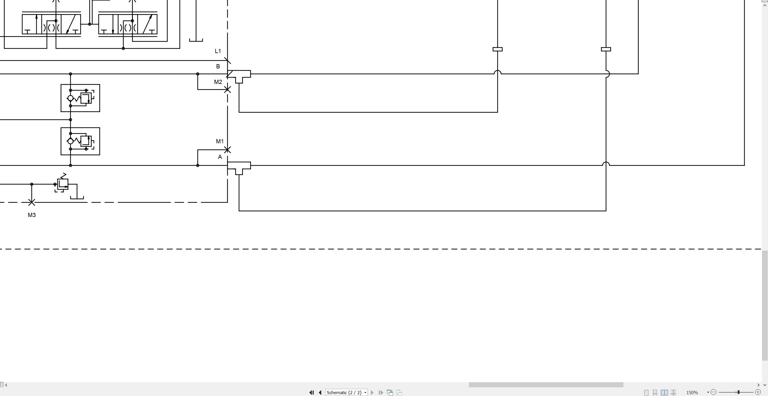 CAT Vibratory Compactor CB 224D Electrical Hydraulic Schematic (3)