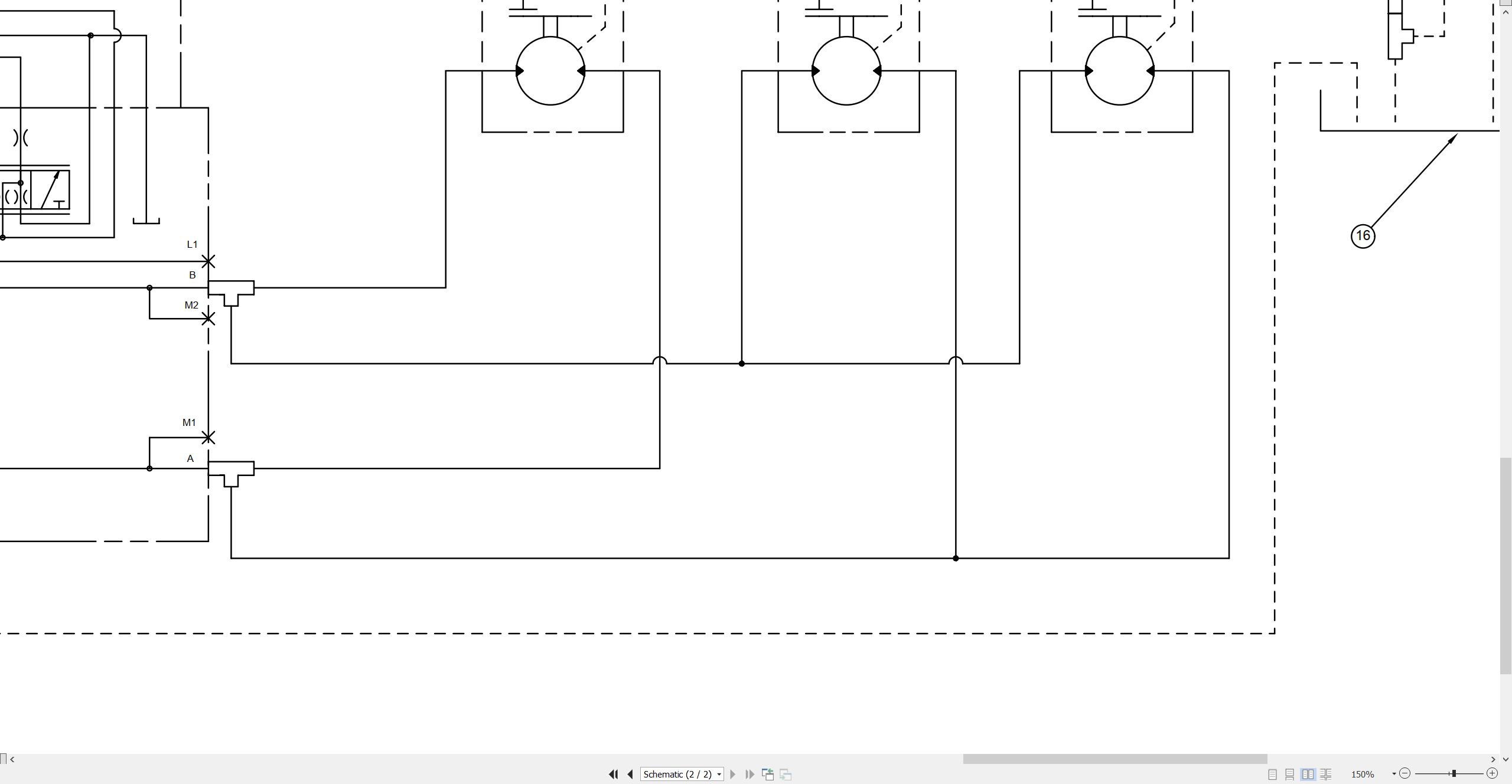 CAT Vibratory Compactor CB 225D Electrical Hydraulic Schematic (3)