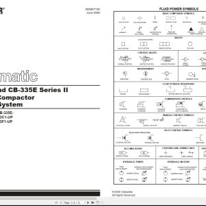 CAT Vibratory Compactor CB 334E CB 335E II Hydraulic Schematic KENR7105 00 2006 (1)