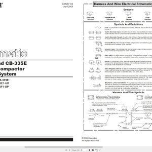 CAT Vibratory Compactor CB 334E Electrical Hydraulic Schematic (1)