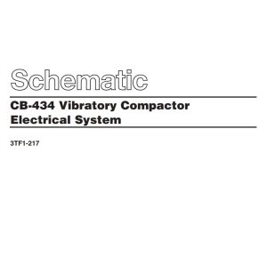 CAT Vibratory Compactor CB 434 Electrical Schematic KENR1313 01 1992 (1)