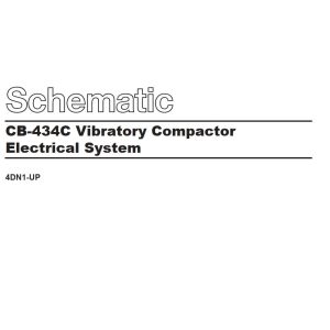 CAT Vibratory Compactor CB 434C Electrical Schematic KENR2857 00 1995 (1)