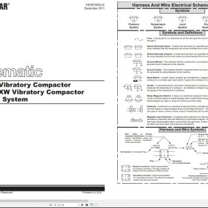 CAT Vibratory Compactor CB 434D Electrical Hydraulic Schematic (1)