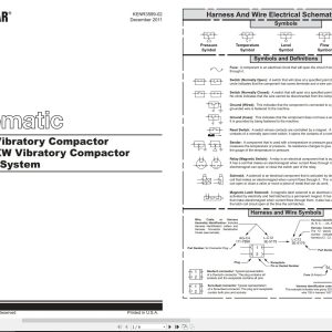 CAT Vibratory Compactor CB 434D XW Electrical Hydraulic Schematic (1)