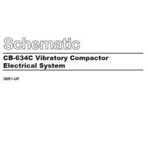 CAT Vibratory Compactor CB 534 Electrical Schematic KENR2856 00 1995 (1)