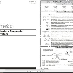 CAT Vibratory Compactor CB 534B Electrical Schematic KENR2611 01 2011 (1)