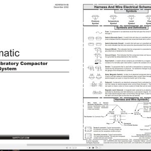 CAT Vibratory Compactor CB 534D Electrical Hydraulic Schematic (1)