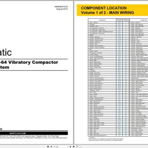 CAT Vibratory Compactor CB 54 CB 64 Electrical Schematic KENR6274 02 2019 (1)