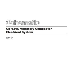 CAT Vibratory Compactor CB 634C Electrical Schematic KENR2856 00 1995 (1)