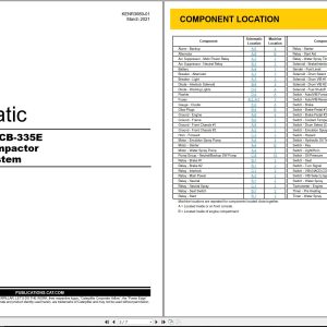 CAT Vibratory Compactor CB335E Electrical Hydraulic Schematic (1)