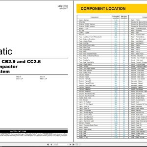 CAT Vibratory Compactor CC2.6 Electrical Hydraulic Schematic (1)