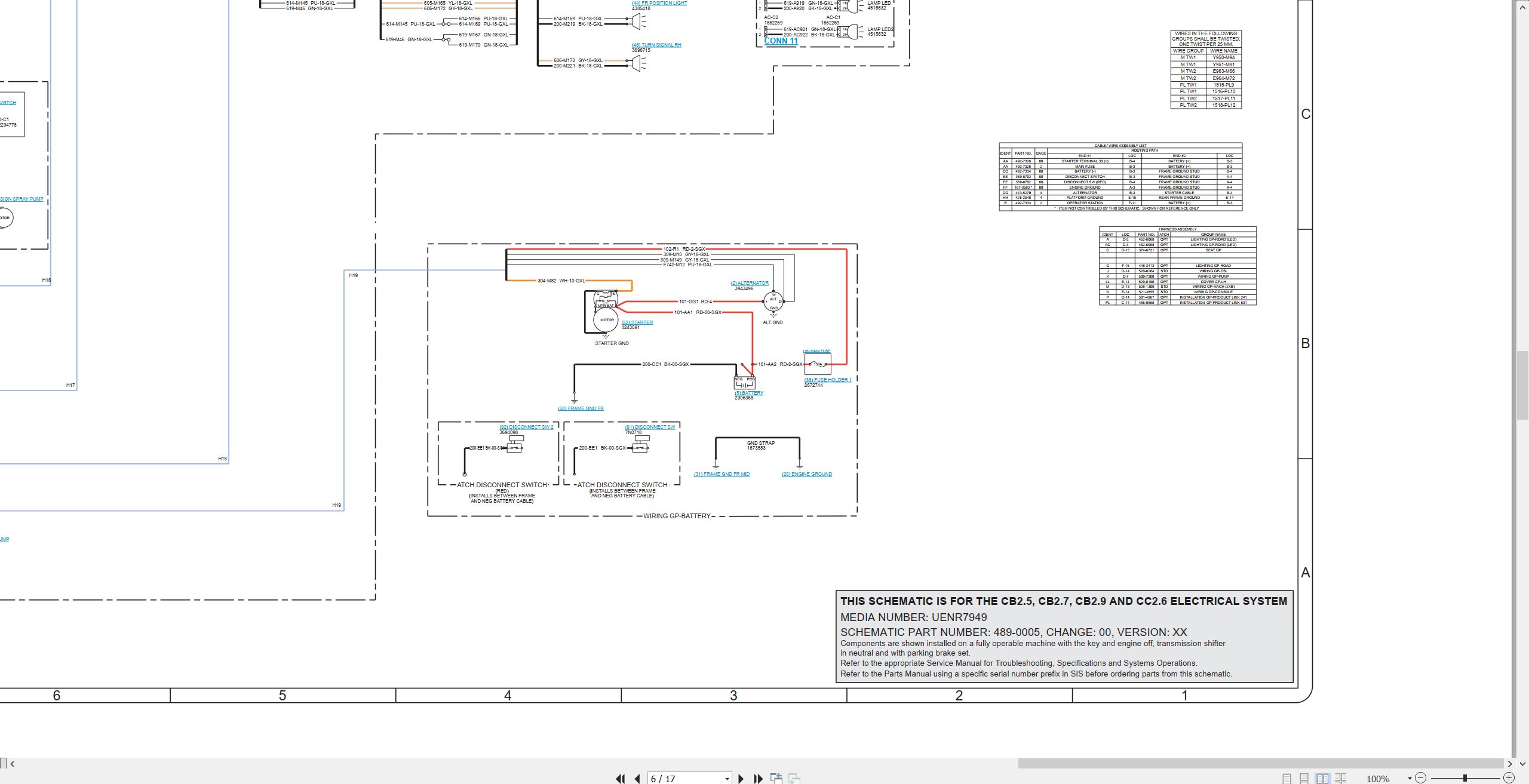 CAT Vibratory Compactor CC2.6 Electrical Hydraulic Schematic (2)